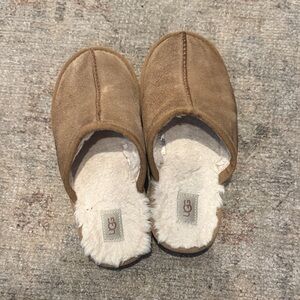 UGG Chestnut Suede Slip-Ons